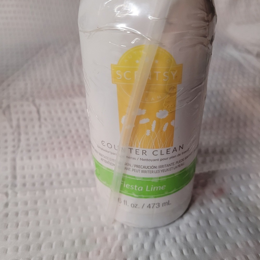 Scentsy Counter Clean Fiesta Lime All Purpose Surface Spray Cleaner 16 fl oz NEW